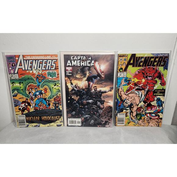 Avengers #307, #324, Captain America #9 Marvel Comics 1989, 1990, 2005 Pre-owned - Picture 1 of 4